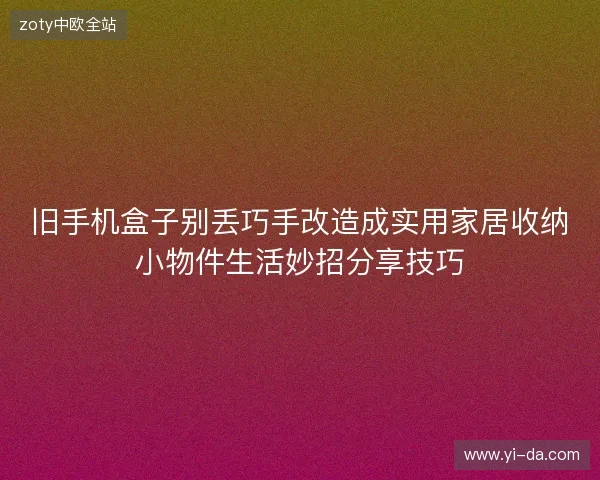 旧手机盒子别丢巧手改造成实用家居收纳小物件生活妙招分享技巧 旧手机盒子别丢巧手改造成实用家居收纳小物件生活妙招分享技巧